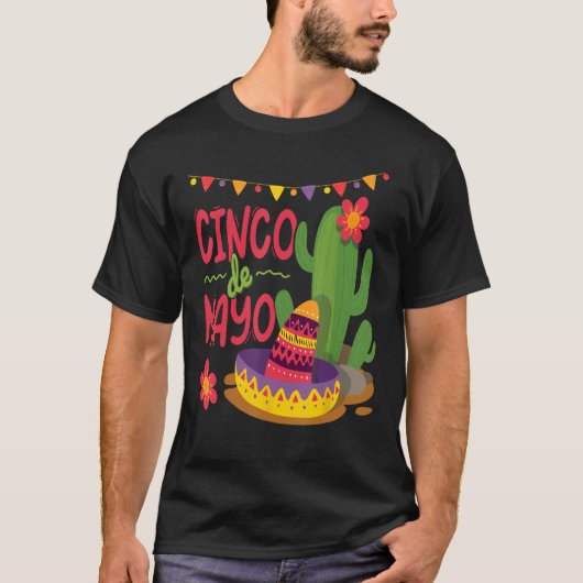 Happy Cinco De Mayo Viva Mexico 5 De Mayo 2 T-Shirt (Vorderseite)