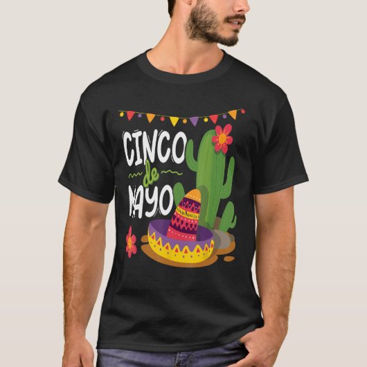 Happy Cinco De Mayo Viva Mexico 5 De Mayo T-Shirt (Vorderseite)
