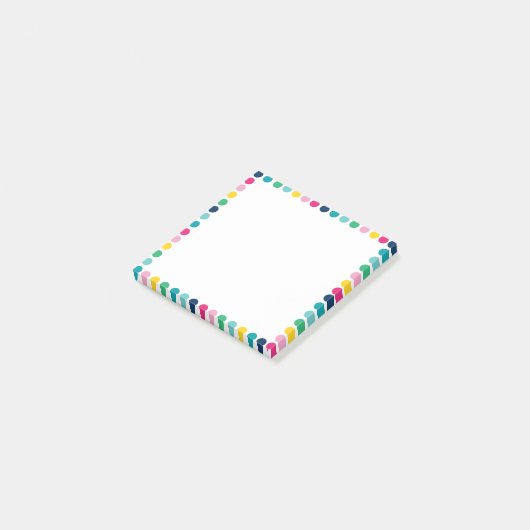 Happy Circle Sticky Notes Post-it Klebezettel (angewinkelt)