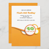 Happy Circles Einladung (Vorne/Hinten)