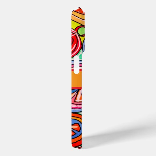 Happy Circles Phone Case (Rückseite / Rechts)