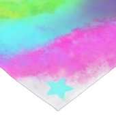 Happy Circus Acrobat Piggy Cyclist Licks Lollipop Tischdecke (Schrägansicht)