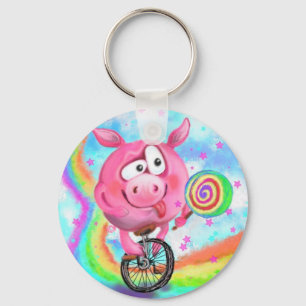 Happy Circus Acrobat Piggy Cyclist Lippchen Lollip Schlüsselanhänger