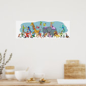 Happy Circus kommt in die Stadt Poster (Küche)