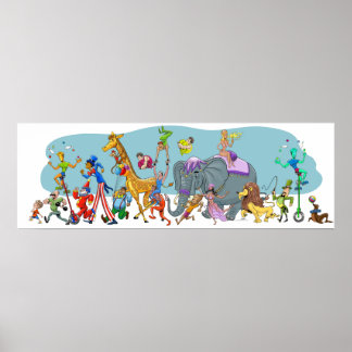 Happy Circus kommt in die Stadt Poster
