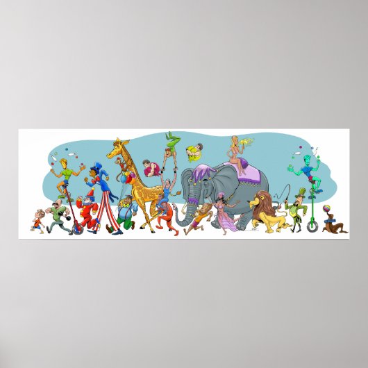 Happy Circus kommt in die Stadt Poster (Vorne)