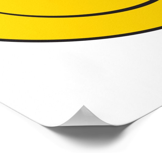 Happy Classic Face Poster (Ecke)