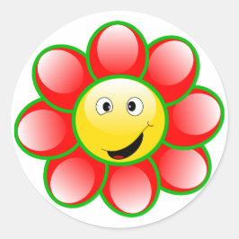 Happy Classic Round Sticker