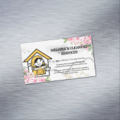 Happy Cleaner | Seife | Blumen Magnetische Visitenkarte (Beispiel)