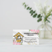 Happy Cleaner | Seife | Blumen Visitenkarte (Stehend Vorderseite)