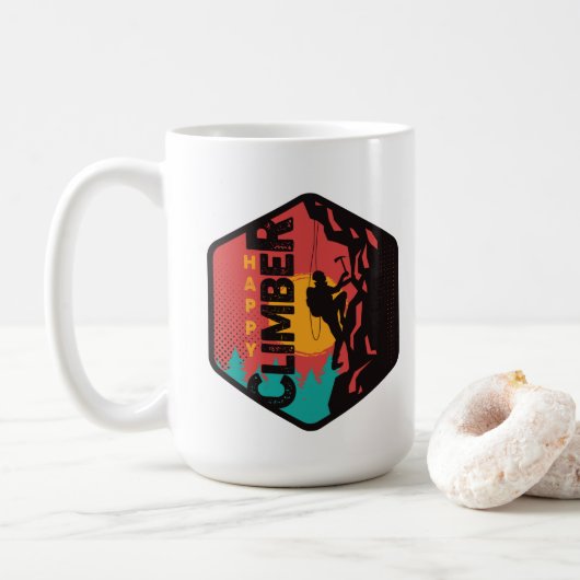 Happy Climber Kaffeetasse (Mit Donut)