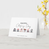 Happy Closing Day Karte (Gelbe Blume)