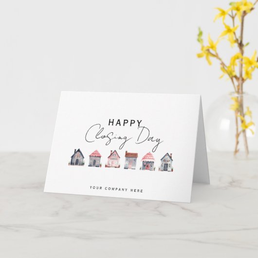 Happy Closing Day Karte (Gelbe Blume)