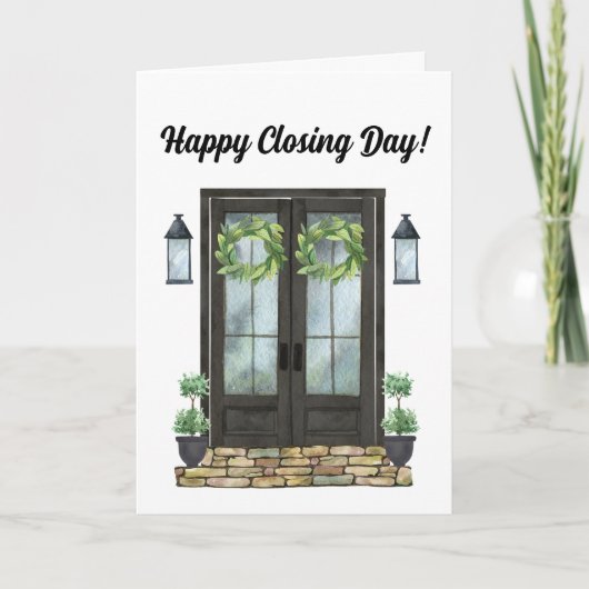 Happy Closing Day Neue Zuhause Vielen Dank Karte (Vorderseite)