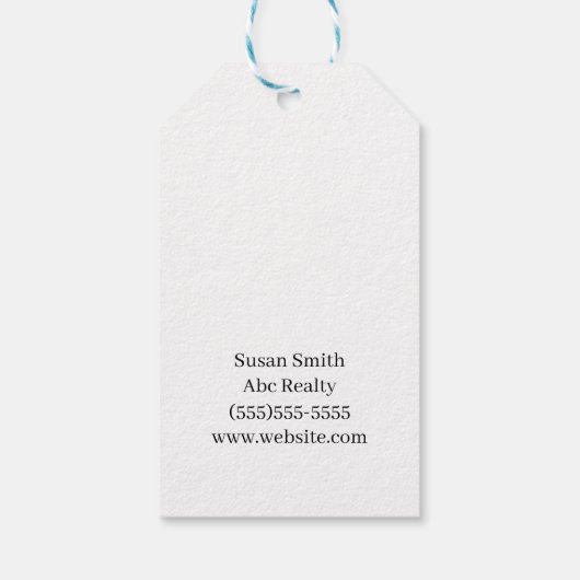 Happy Closing Day Real Anwesen Geschenkanhänger (Rückseite)