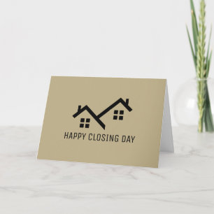 Happy Closing Day Real Anwesen Modernes Tan Note C