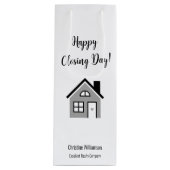 Happy Closing Day Realtor Geschenktüte Für Weinflaschen (Vorderseite)