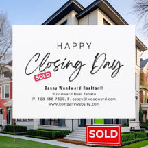 Happy Closing Day Realtor Minimalistisch Personali