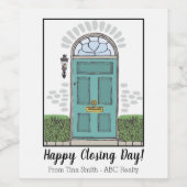 Happy Closing Day Weinetikett (Einzelnes Label)