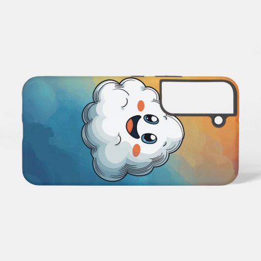 Happy Cloud Anime Phone Case Samsung Galaxy Hülle (Rückseite (Horizontal))