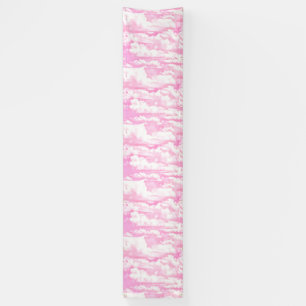 Happy Clouds Pink Display Banner