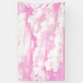 Happy Clouds Pink Display Banner (Vertikal)