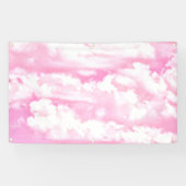 Happy Clouds Pink Display Banner (Horizontal)