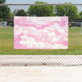 Happy Clouds Pink Display Banner (Insitu)