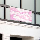 Happy Clouds Pink Display Banner (Äußeres Gebäude)