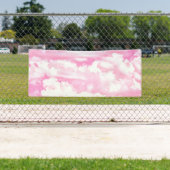 Happy Clouds Pink Display Banner (Insitu)
