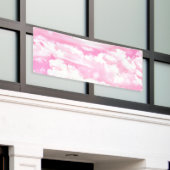 Happy Clouds Pink Display Banner (Äußeres Gebäude)