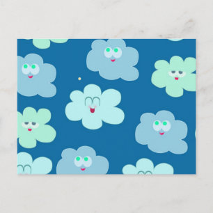 Happy Clouds Postkarte