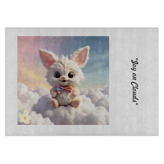 "Happy Cloudwhiskers Zuhause" Schneidebrett (Vorderseite)