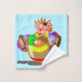 Happy Clown Bath Handtuch Set - individuell einste (Waschlappen)