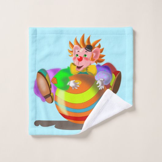 Happy Clown Bath Handtuch Set - individuell einste (Waschlappen)