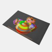 Happy Clown Doormat Fußmatte (Schrägansicht)