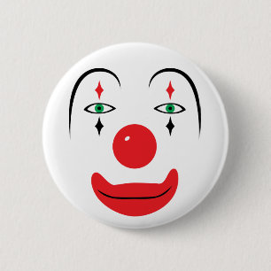Happy Clown Face Button
