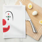 Happy Clown Face Handtuch (Viertel Falte)