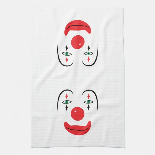 Happy Clown Face Handtuch (Vertikal)