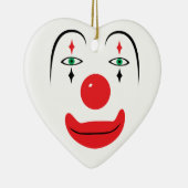 Happy Clown Face Keramikornament (Rechts)