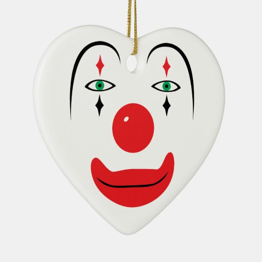 Happy Clown Face Keramikornament (Rechts)