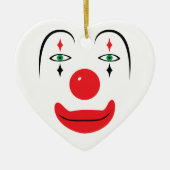 Happy Clown Face Keramikornament (Vorne)