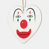 Happy Clown Face Keramikornament (Links)
