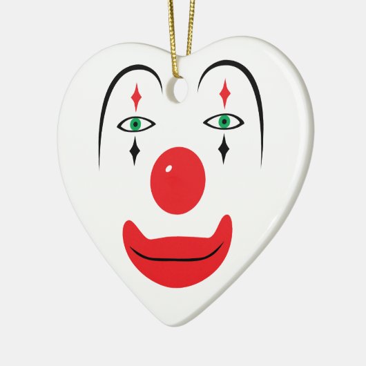 Happy Clown Face Keramikornament (Links)