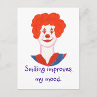 Happy Clown Face, Lächeln verbessert meine Stimmun