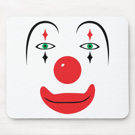 Happy Clown Face Mousepad (Vorne)
