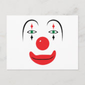 Happy Clown Face Postkarte (Vorderseite)