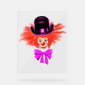 Happy Clown Funny Acrylic Sign Acrylschild (Vorderseite)
