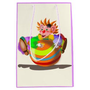 Happy Clown-Geschenktasche Mittlere Geschenktüte