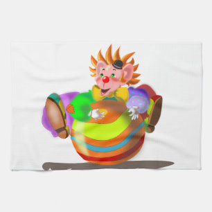 Happy Clown Kitchen Towel Circus Geschirrtuch